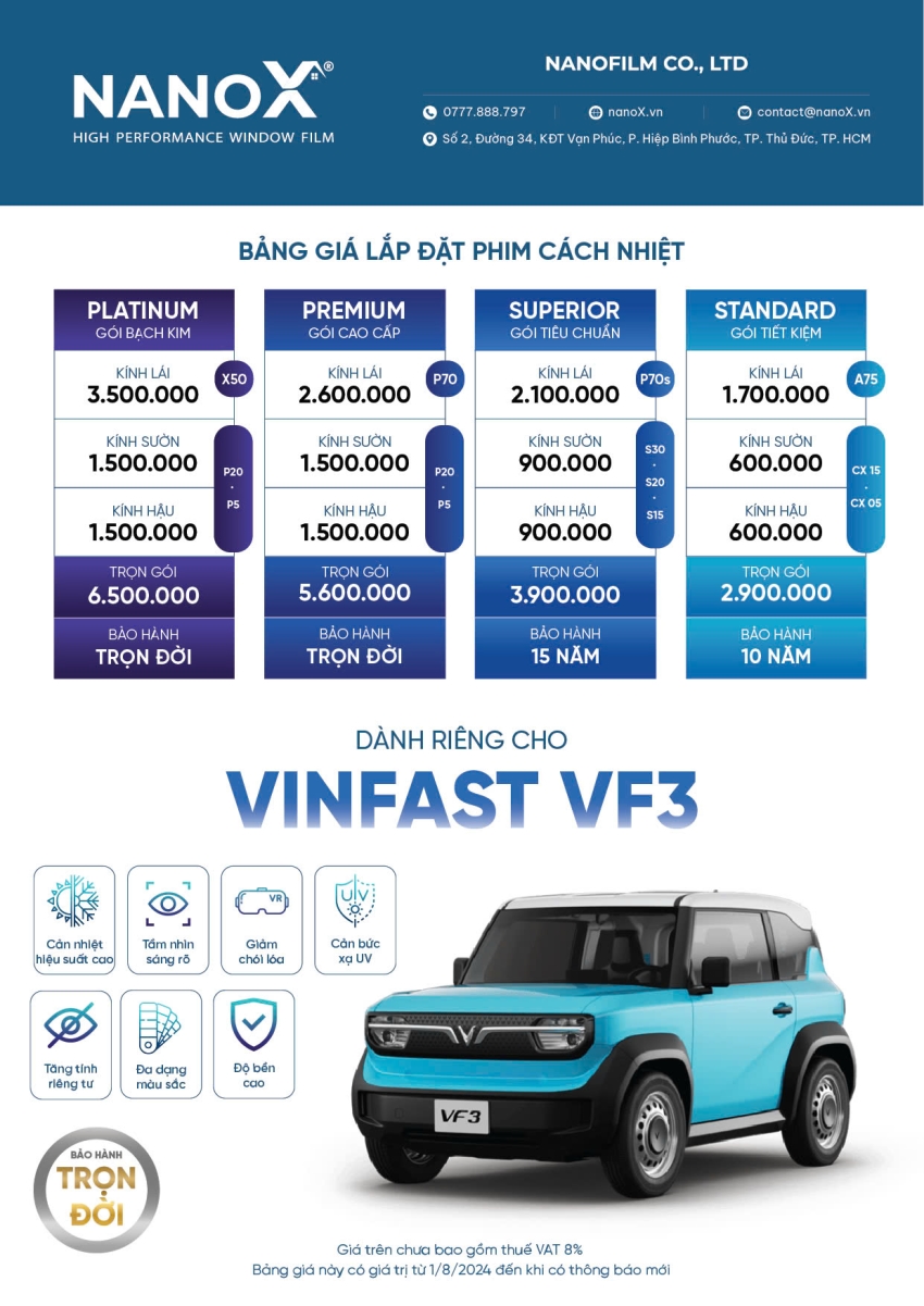 dan phim cách nhiệt vinfast vf3-map