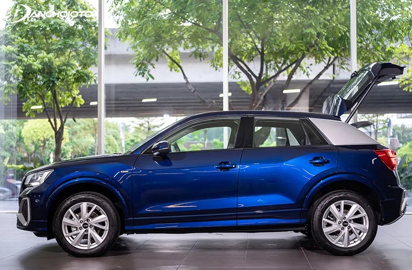 Thân xe Audi Q2 hấp dẫn với tạo hình thể thao, cá tính nhưng không quá hầm hố