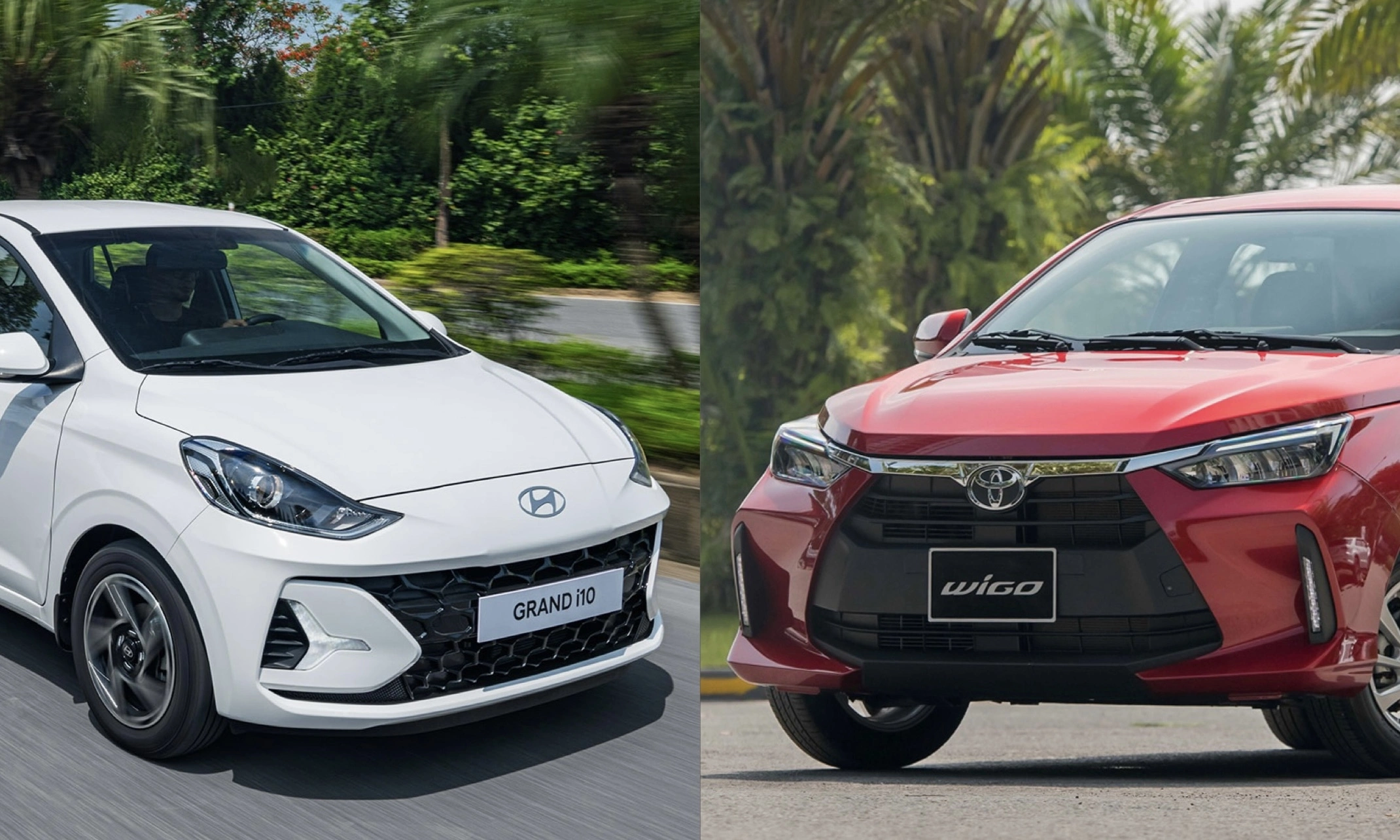 Hyundai i10 và Toyota Wigo tại thị trường Việt Nam. Ảnh: TC Motor - TMV